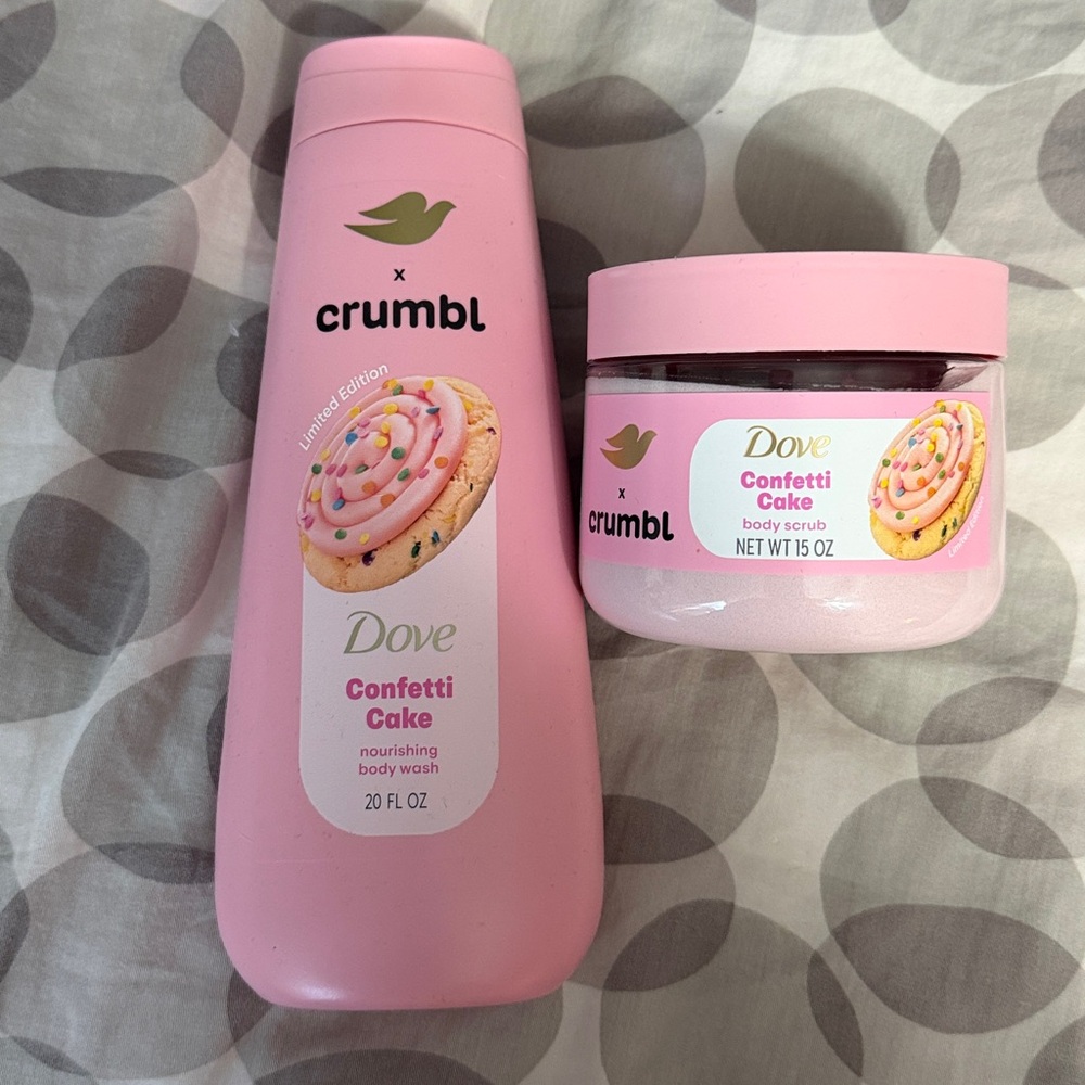 Dove x Crumbl Confetti Cake Set